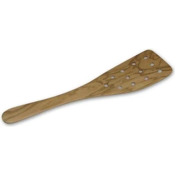 Bérard 66476 Pfannenwender Olivier 32 cm, abgerundet, lackiert, 12 Löcher