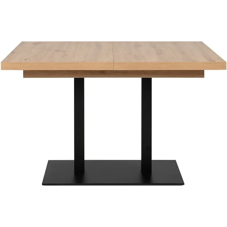 Calicosy Ausziehbarer Esstisch Dekor Artisan-Eiche und Schwarz L160-240 cm – QUADRATO - Helles Holz – Bild 7