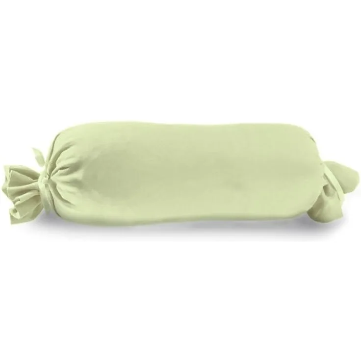 Mako Kissenbezug Feinjersey für Nackenrolle 15 x 40 cm limone