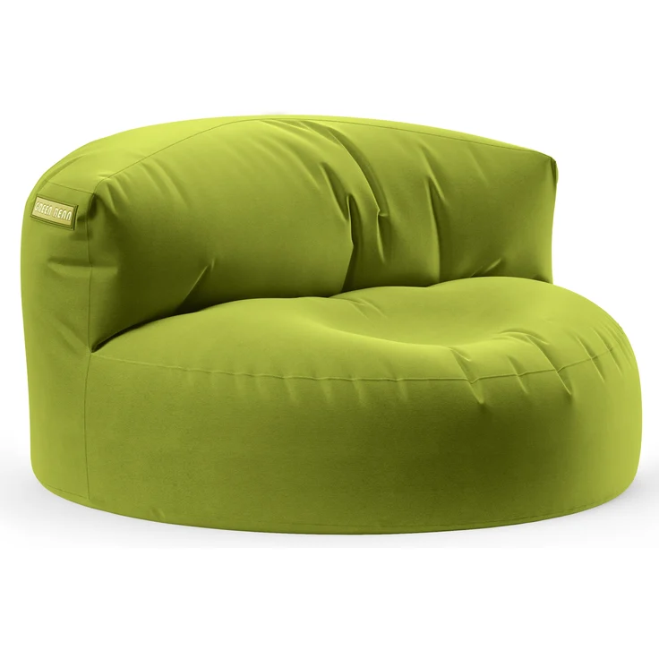 Green Bean® Sitzsack ergonomische Rückenlehne, waschbarer Bezug, mit Füllmaterial grün, 90x50 cm – Bild 1
