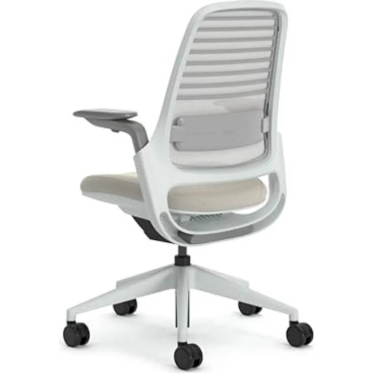 Steelcase Series 1 Ergonomischer Bürostuhl mit LiveBack Lumbalstütze und 4D-Armlehnen Beige – Bild 5