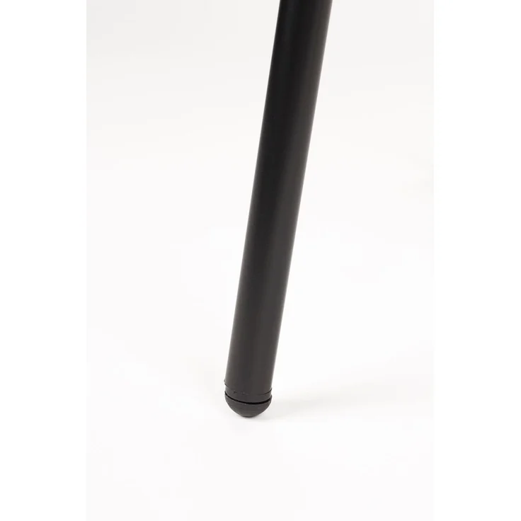 Esszimmerstuhl Joa im 2er-Set, Weiß gepolstert mit Gestell aus Eisen 59,5x60x81 cm – Bild 10
