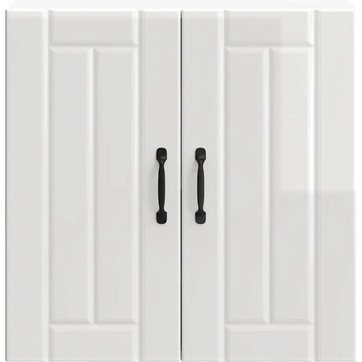 vidaXL Küchen-Hängeschrank Lucca Hochglanz-Weiß Holzwerkstoff 853819 – Bild 4