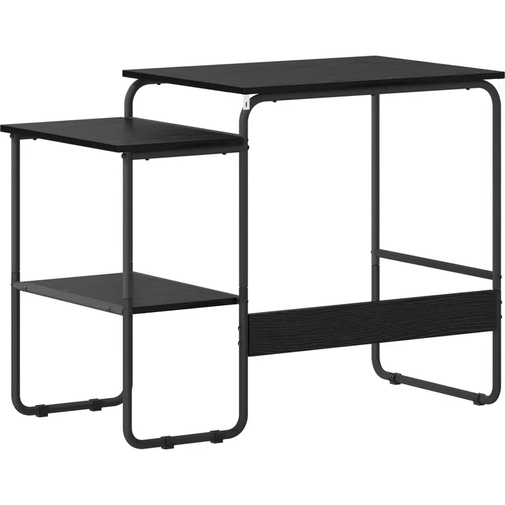 vidaXL Schreibtisch mit Stauraum Schwarz Eichen-Optik 100 x 50 x 75 cm 8007990 – Bild 5