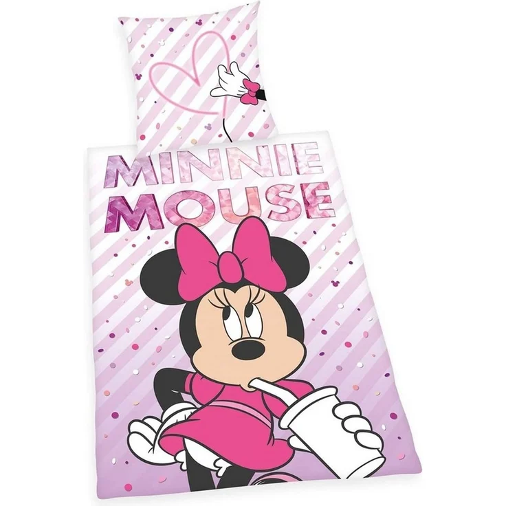 Herding Bettwäsche Disney Minnie Mouse - Wende-Bettwäsche-Set, 135x200 & 80x80, Baumwolle, 100% Baumwolle – Bild 2