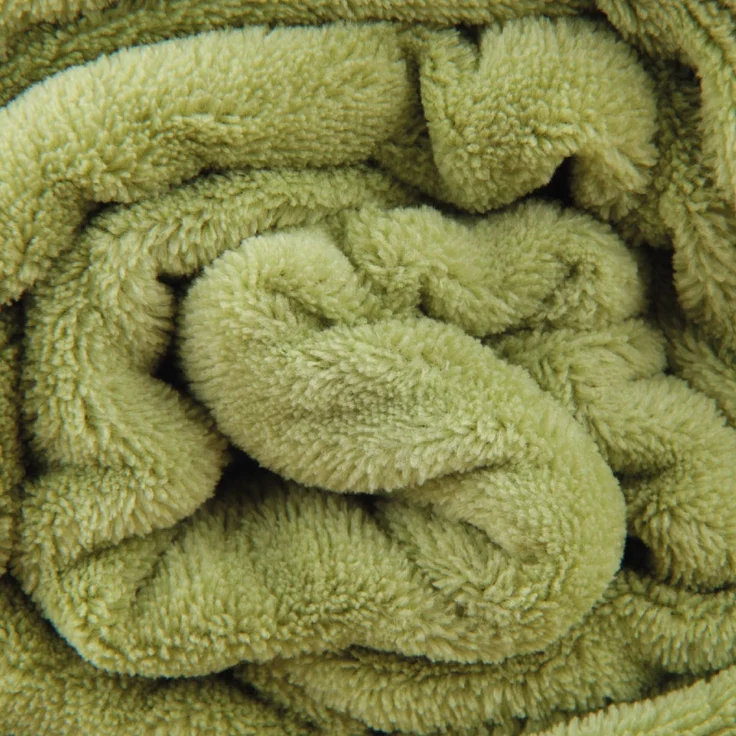 Babydecke Krabbeldecke Schmusedecke Kuscheldecke für Kleinkinder, flauschig weich nach ÖKO-TEX Standard 100 in vielen verschiedenen Ausführungen verfügbar in vielen Grüßen und Farben (ca. 70x100 cm / grün - olivgrün) – Bild 4