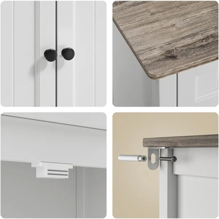 Bealife Küchen-Sideboard, Buffet-Schrank mit 2 Schubladen und 2 Türen, Küchenschrank mit Arbeitsplatte für Wohnzimmer, Esszimmer und Küche – Bild 6