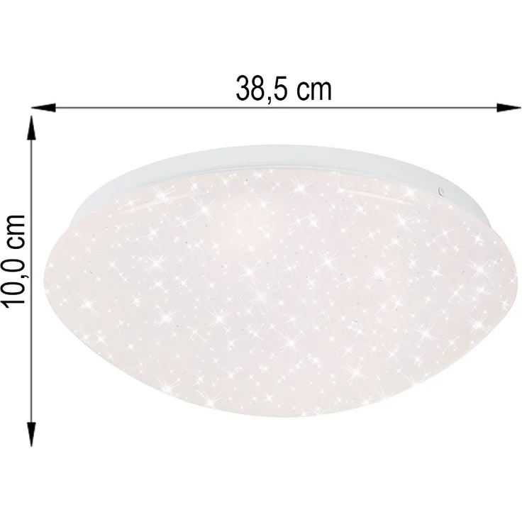 LED Deckenleuchte, Sterneneffekt, CCT, dimmbar, IP44, D 38,5 cm – Bild 9