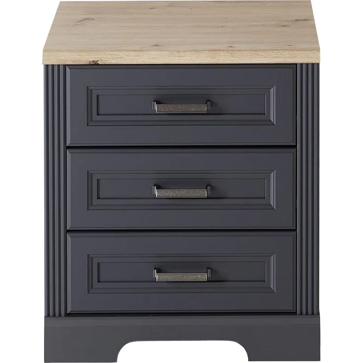 Rollcontainer >Jasmin< in Graphit - 54x62x39cm (BxHxT)