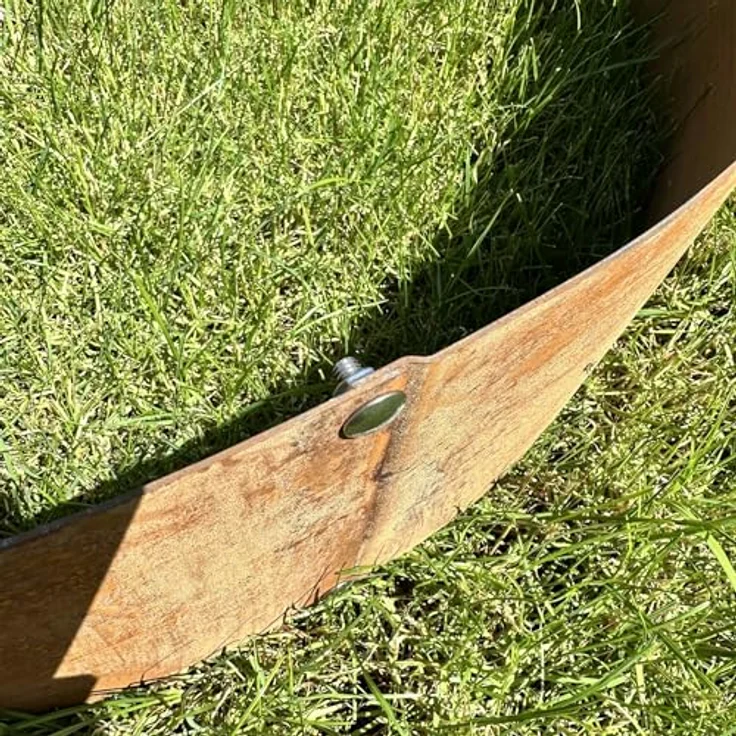 Czaja Pflanzkübel Pflanzring Ø 100 cm Edelrost - Hochbeet Pflanzgefäß Pflanzkübel, unberostet geliefert, rostet mit der Zeit – Bild 5