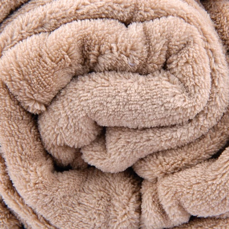 Kuscheldecke supersofte Tagesdecke vielseitig verwendbare Microfaser-Decke, flauschig und anschmiegsam in vielen verschiedenen modischen Farben erhältlich (beige - creme / 150x200 cm) – Bild 5