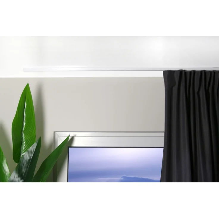 Deco-Raum® 'Square' Gardinenschiene, Aluminium, 320 cm, Weiß – Bild 6