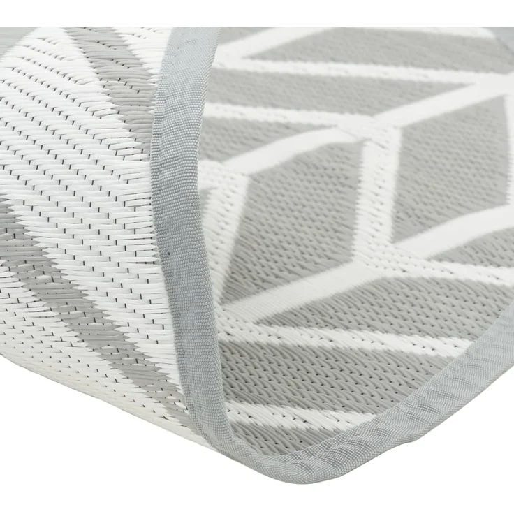 vidaXL Outdoor-Teppich ARAKIL Grau Ø160 cm PP 368549 – Bild 3