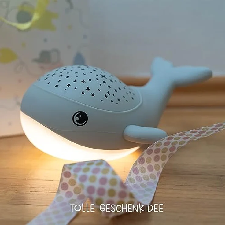 MegaLight Nachtlicht Baby Sternenhimmel | 2in1 Sternenhimmel Projektor Baby + Nachtlicht | warmweißes Nachtlicht & RGB Sternenprojektor in 3 Farben | Sternenprojektor Nachtlicht Kinder | WILLY WHALE – Bild 8