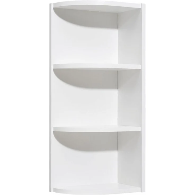 Saphir Eckregal Quickset 335 Abschlussecke für Hängeschrank, 30,7 cm breit, 70 cm hoch, 2 feste Böden, Regal in Weiß, Badezimmerhängeregal – Bild 4