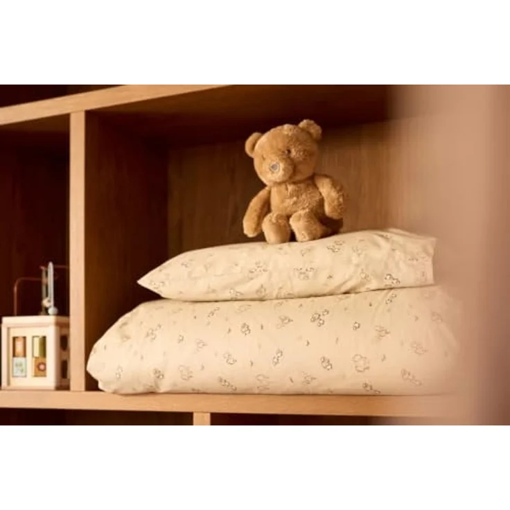 Jollein Bettwäsche Kinder - 100x140 cm - 100% Baumwolle - Inkl. Kissenbezug - Oeko-Tex Zertifiziert - Woolly – Bild 4