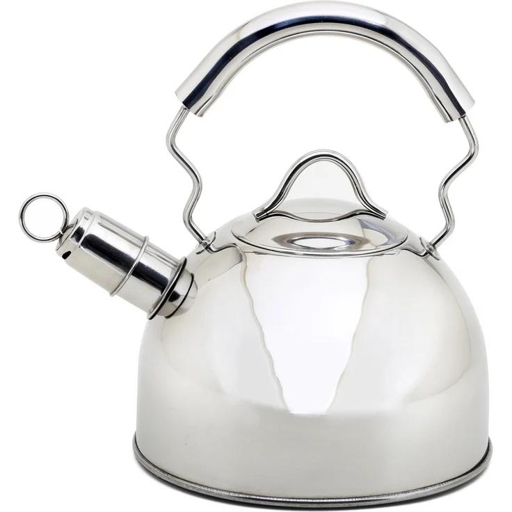 Flötenkessel LÜBECK 1,6 Liter aus Edelstahl mit Kapselboden, induktionsfähig / Karl Krüger / Pfeifkessel / Wasserkessel / Kessel
