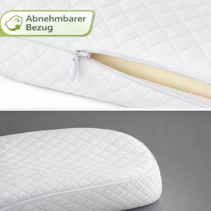 Ergonomisches Nackenkissen Memory Foam | Orthopädisch geformtes Schlafkissen für Nacken & Rückenkomfort - YaLiva_Decor® – Bild 4