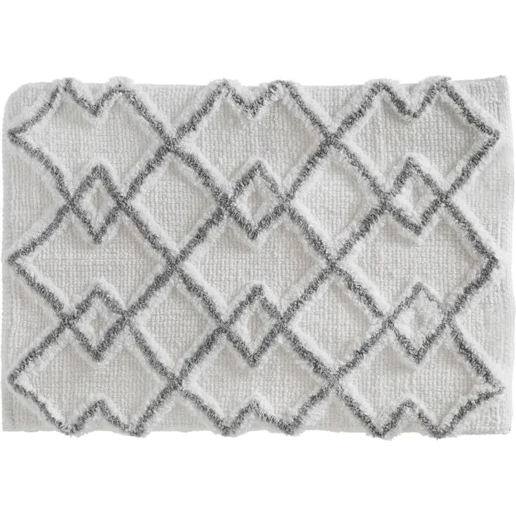Badematte ETHNIC, 50x75 cm, Grau