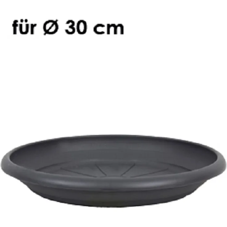 Livinja Untersetzer d= 28 cm, für Pflanzkübel Zylinder d= 30 cm, anthrazit, Polypropylen