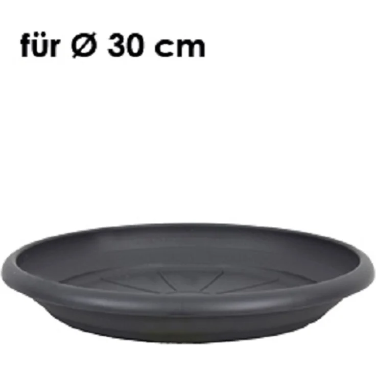 Livinja Untersetzer d= 28 cm, für Pflanzkübel Zylinder d= 30 cm, anthrazit, Polypropylen
