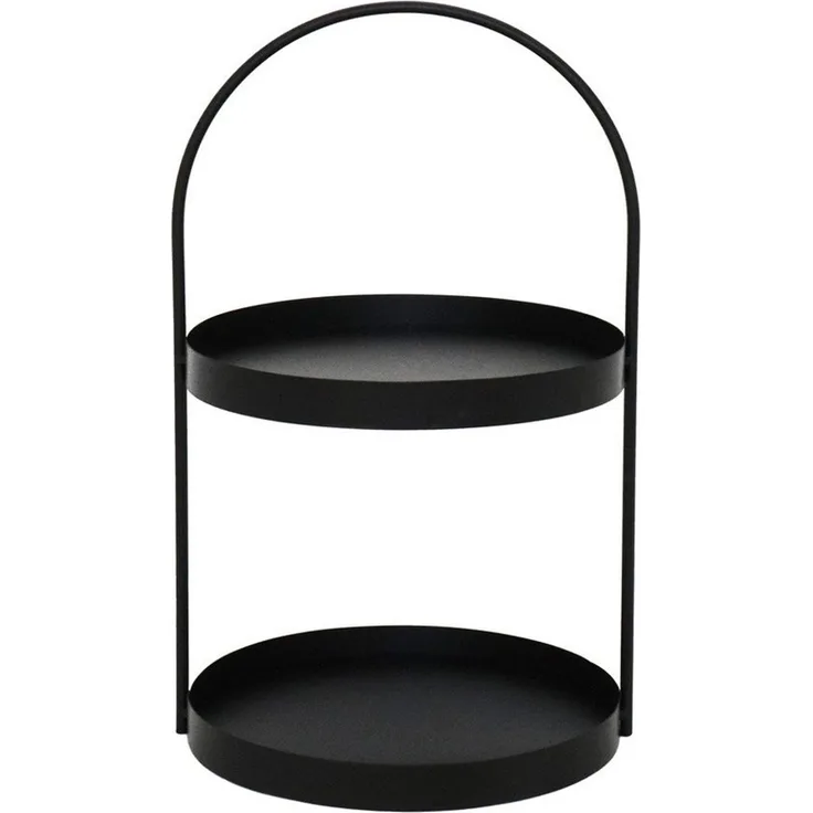 Grafelstein Etagere Etagere MARIT schwarz aus Metall modernes Design H46cm Metalletagere m