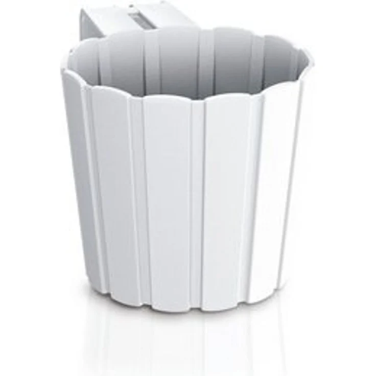 Prosperplast Pflanzkübel Boardee Hook, Balkonblumentopf Balkonkasten 144x212x130mm Weiß/Anthrazit/Braun/Grau – Bild 5