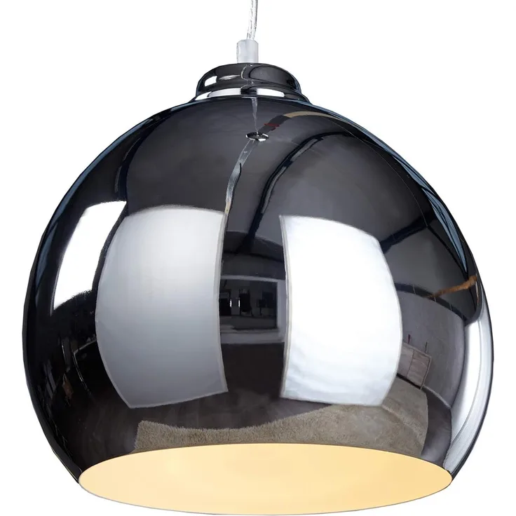 riess-ambiente Hängeleuchte CHROMAGON 30cm silber, ohne Leuchtmittel, Wohnzimmer · Metall · Esszimmer · Pendel · Modern