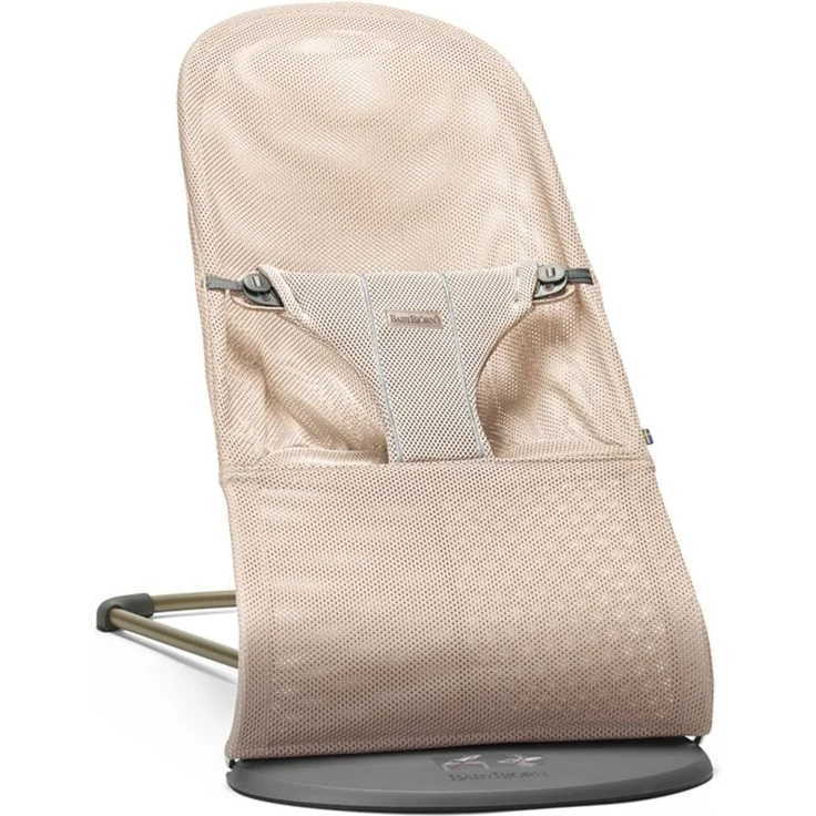 BabyBjörn Bliss Mesh Wippe Perlenrosa Rosa hell – Bild 1