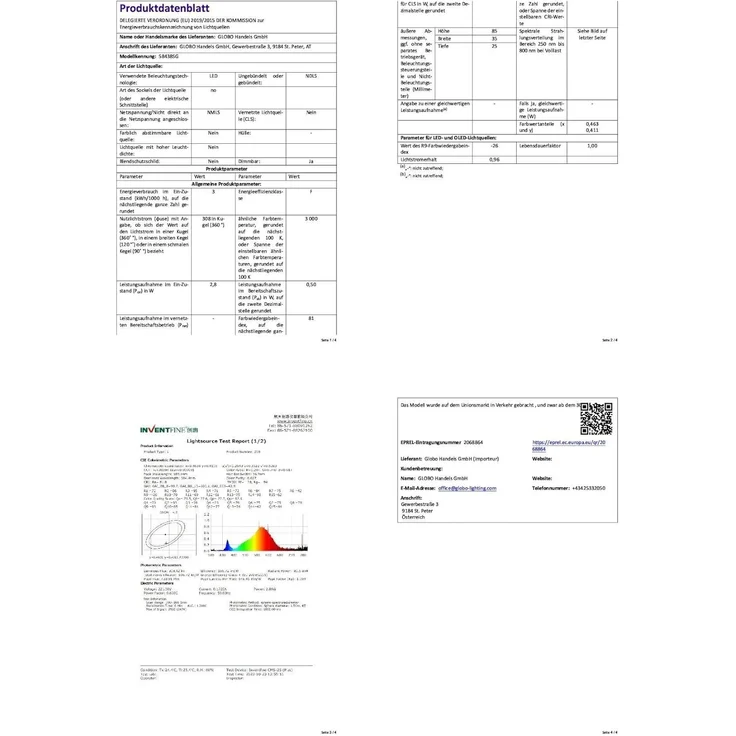 LED Stehleuchte, schwarz, Touchdimmer, IP44, H 120 cm – Bild 10