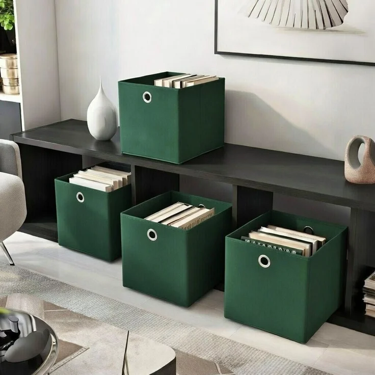 StickandShine Faltbox SET 25/28/30/32/33 cm viele Farben – Faltboxen passend Kallax – Bild 2