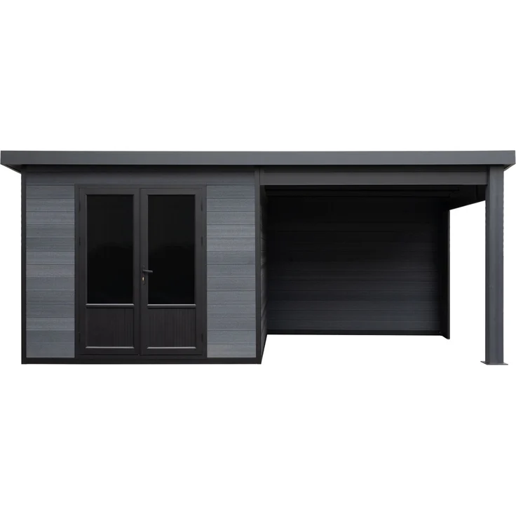 Fjordholz 'Style DeLuxe' Gartenhaus mit Lounge, WPC / Aluminium Grau, 535 x 290 x 210 cm, 7,8 m² – Bild 3