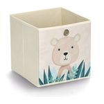 Aufbewahrungsbox Bär, Vlies - Beige