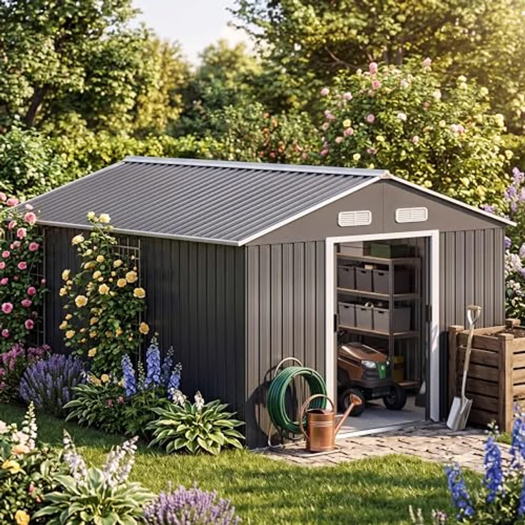 GARDEBRUK® XXXL Gerätehaus mit Fundament Kantenschutz – Bild 2