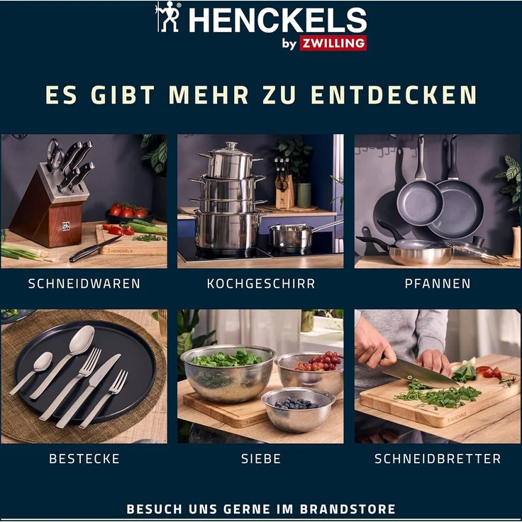 Schneidbrett Henckels by ZWILLING LBH 32x22x2 cm braun – Bild 2