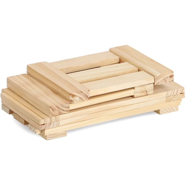 ZELLER 13360 Aufbewahrungskiste LEISTEN 30 x 20 x 15 cm, Kiefer / Holzbox – Bild 2