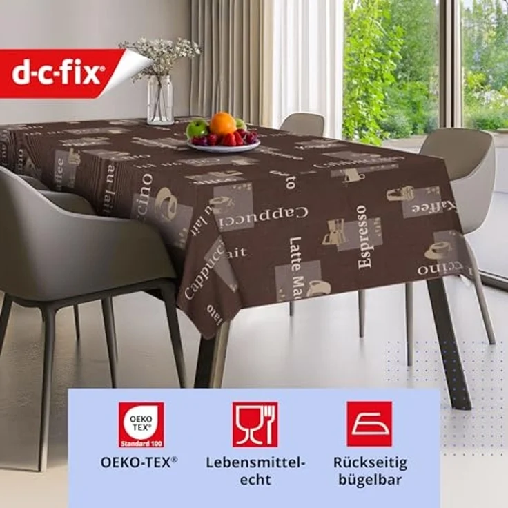 d-c-table® Tischdecke Manhattan Cappuccino 150x250 cm, schoko – Bild 4