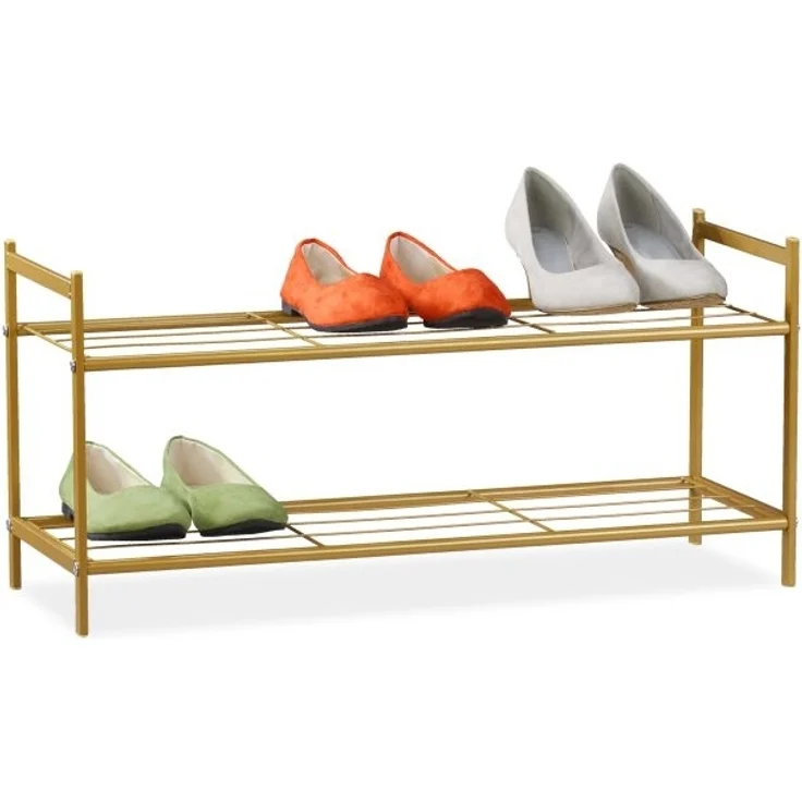 Schuhregal mit 2 Ebenen – Bild 1