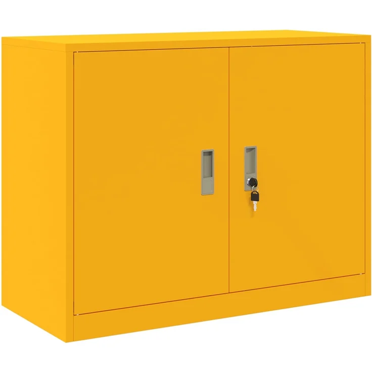 vidaXL Aufbewahrungsschrank 2 stk. Senfgelb 90 x 40 x 175 cm Stahl 3438720 – Bild 5