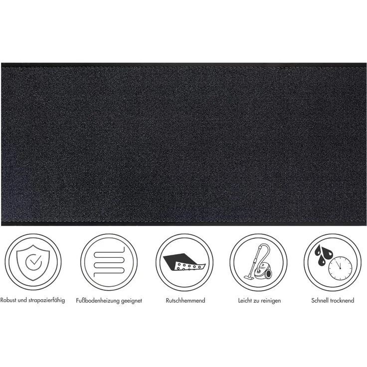 Andiamo Fußmatte Easy, Made in Netherlands, rechteckig, Höhe: 5 mm, Schmutzfangmatte, rutschhemmend, Innen- und überdachten Außenbereich – Bild 4