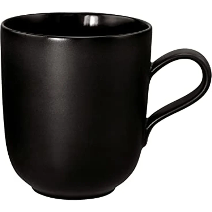 Seltmann Weiden Becher Liberty - Velvet Black, 1-tlg, Porzellan, Becher mit Henkel 0,40 l – Bild 1