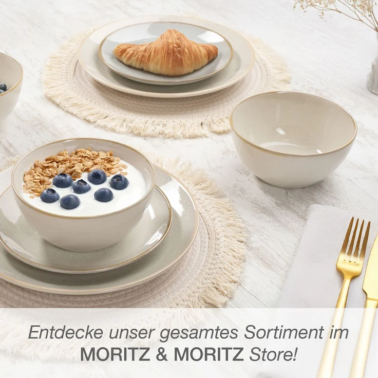 Moritz & Moritz SENSE beige Geschirrset 24 stk. – Bild 8