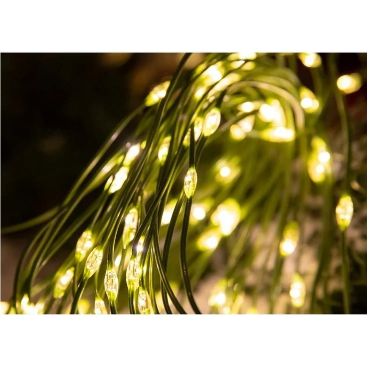 Idena LED-Lichterkette 480er NewTec, Micro-LED, warmweiß, 52,9 m, Timer, für Innen und Außen – Bild 2