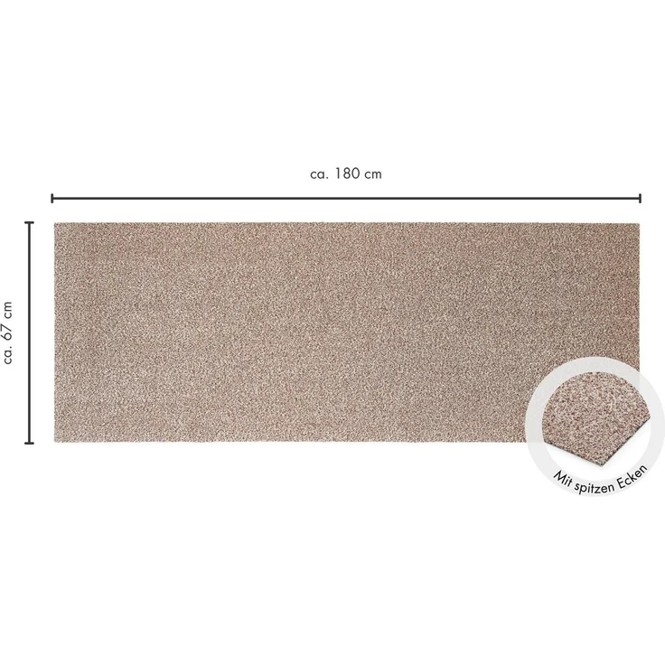 Andiamo Fußmatte Samson, Made in Netherlands, rechteckig, Höhe: 6 mm, Schmutzfangmatte, waschbar, rutschhemmend, auch als 2er Set erhältlich – Bild 2