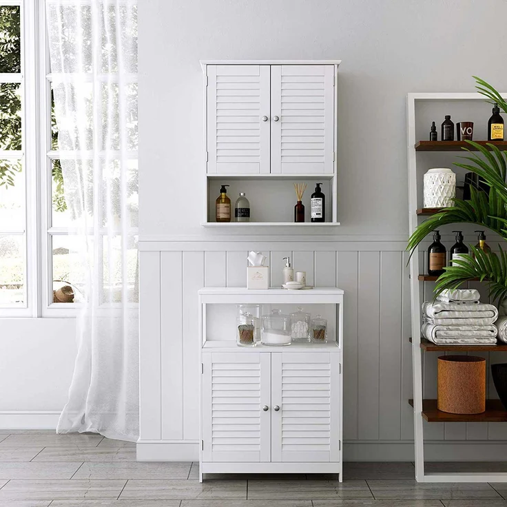 Vasagle Hängeschrank Badezimmerschrank Wandschrank, 20 x 60 x 70 cm – Bild 4