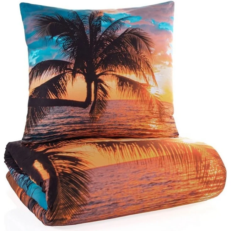 KK Kinderbettwäsche Bettwäsche Set mit Sonnenuntergang 135x200 cm – Bild 2