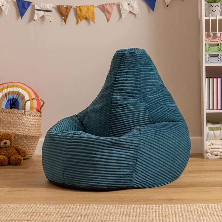icon Sitzsack Sitzsack Sessel aus Cord Flauschig für Kinder „Dalton", 69x59x65cm, Made in Germany, für Kinderzimmer – Bild 4