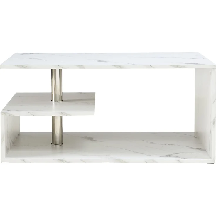 Couchtisch Haarlem 90x50x41 cm Marmoroptik, weiß [en. casa] – Bild 6