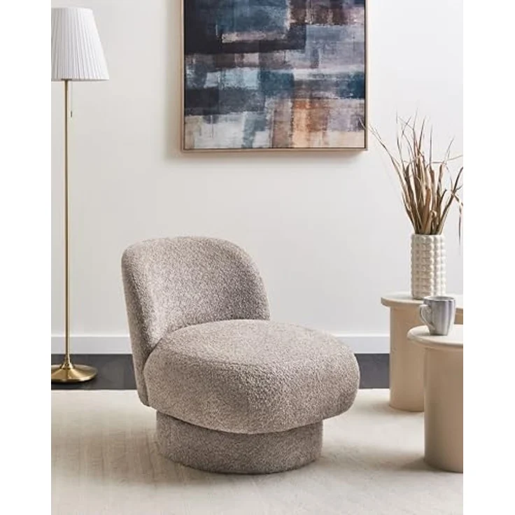 Drehsessel AYLO Bouclé Taupe – Bild 2