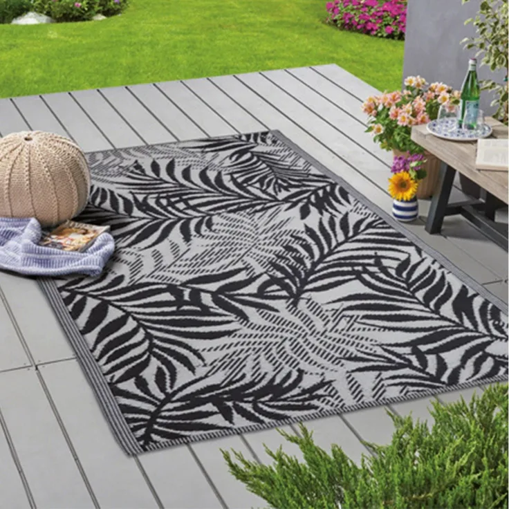 Bestlivings Outdoor Teppich Wetterfest und UV-Beständig ( 80x250cm / Farn ) Teppich aus Kunststoff für Garten, Balkon, Terrasse - Outdoorteppich